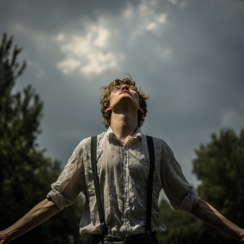 Középkorú magyar nő mosolyogva jógapózban a napkeltekor Budapesten